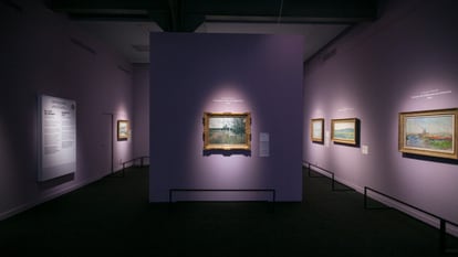 Vista de sala de la exposición "Monet. Obras maestras del Musée Marmottan Monet, París"
