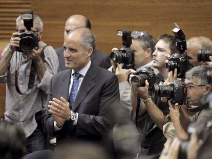 El expresidente de la Generalitat Francisco Camps, en las Cortes autonómicas