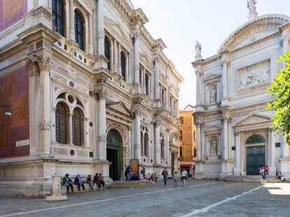 Exterior de la Scuola Grande di San Rocco, en Venecia.