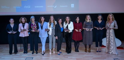 Imagen de las galardonadas en la IX edición de los Premios MAS otorgados por la plataforma de talento femenino Mujeres a Seguir.