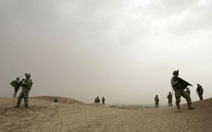 Soldados de EE UU en Mosul, Irak. 