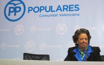 La senadora i exalcaldesa de València Rita Barberá el gener passat.