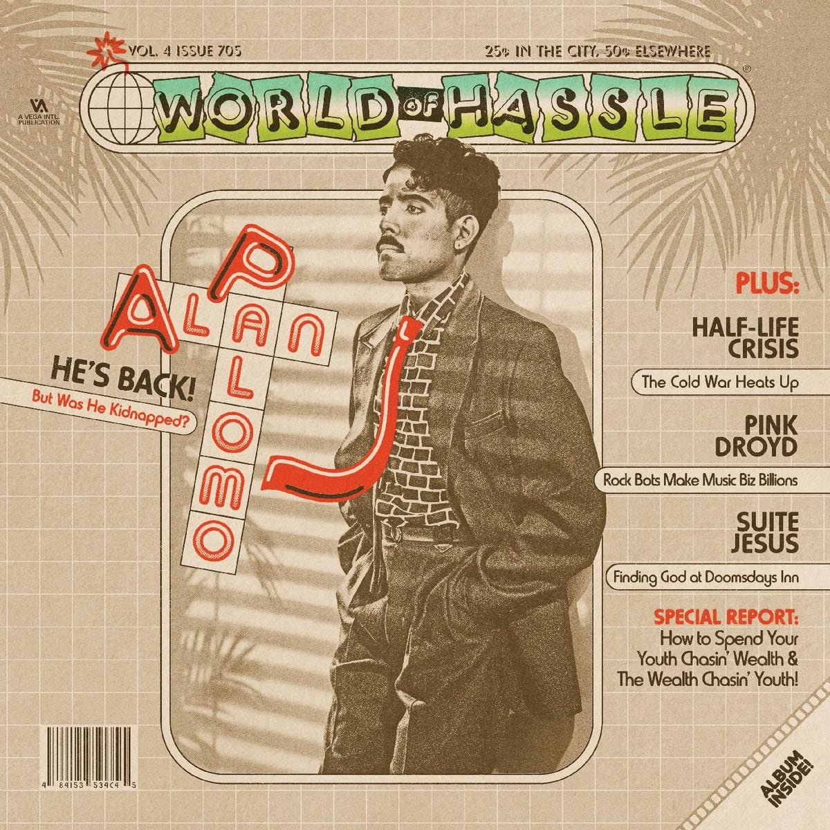 Portada del disco ‘World of Hassle’, de Alan Palomo.  