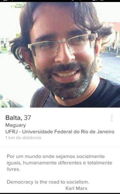 Imagen del perfil en Tinder de Wilian Botelho.