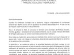Carta de dimisión del consejero de Políticas Sociales en Madrid, Alberto Reyero, dirigida a la presidenta, Isabel Díaz Ayuso.