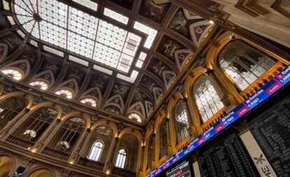 Imagen del edificio de la Bolsa de Madrid. 