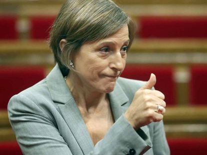 La presidenta del Parlament, Carme Forcadell.