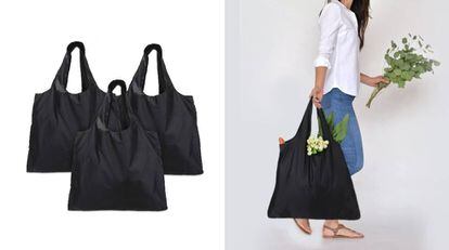 LIFECART bolsas ecológicas de viaje plegables con forma de fresa surtido de colores 10 bolsas reutilizables para la compra 