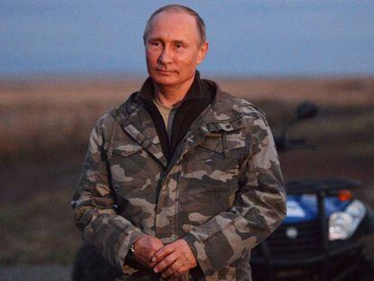 Vlad&iacute;mir Putin este lunes en la Reserva Natural de Oremburgo.