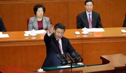 El presidente chino, Xi Jinping, durante un discurso en Pek&iacute;n el pasado 11 de noviembre. 