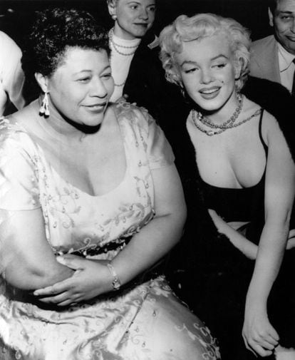 Ella Fitzgerald y Marilyn Monroe. La actriz aprendió a cantar con los discos de Ella.
