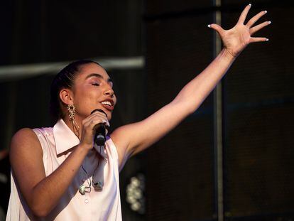 María José Llergo durante su concierto del sábado, última jornada del festival Vida