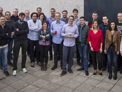 Parte del equipo de Mestrelab Research, en su sede en Santiago de Compostela.