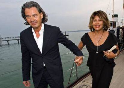 Tina Turner, con su marido Erwin Bach.
