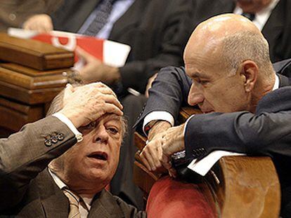 Pujol y Duran Lleida, en la elección como presidente del Parlamento de Cataluña del republicano Ernest Benach.