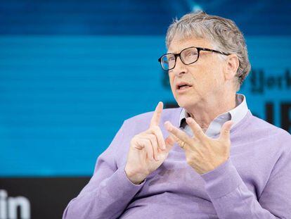 Bill Gates, fundador de Microsoft y de la Bill & Melinda Gates Foundation, durante una conferencia organizada por el New York Times el 6 de noviembre.
