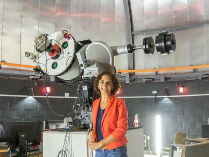 La astrónoma española Noemí Pinilla-Alonso en el Observatorio Robinson de la Universidad Central de Florida (EE UU).