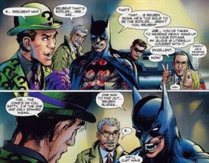 Las viñetas de Batman en el que el héroe cita el nombre de Rubén Blades.