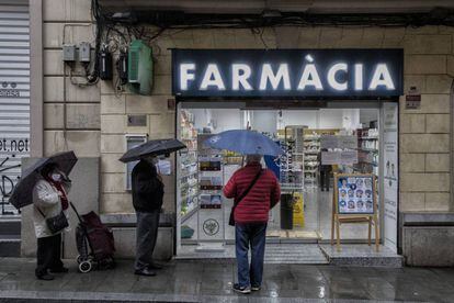 Una farmàcia a Barcelona.