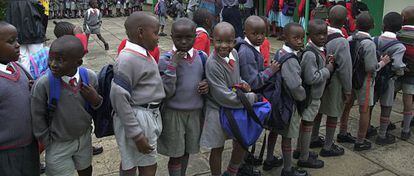 Una escuela en Nairobi (Kenia).