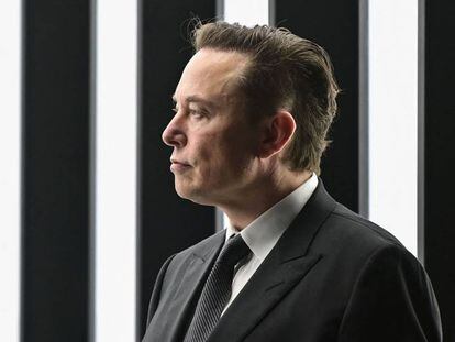 Elon Musk, el 22 de marzo en Berlín.