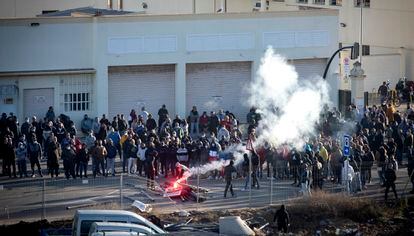 La manifestación del sector del metal del pasado miércoles colapsó Cádiz durante horas.