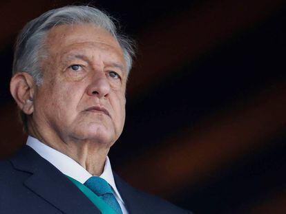 López Obrador, durante el desfile de la independencia mexicana.