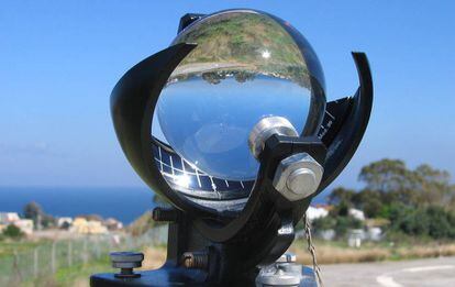 La bola de cristal que los meteorólogos usamos para registrar la horas de sol