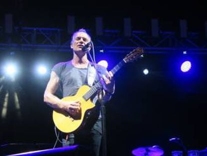 Sting, en un concierto en Florencia en 2016. 