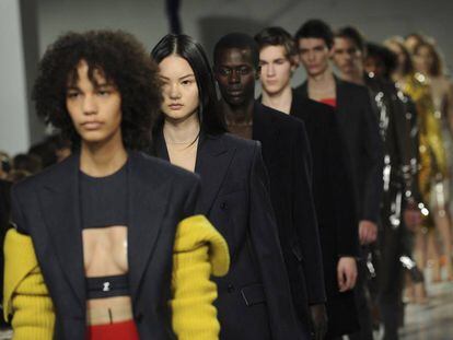 Desfile de Calvin Klein de este viernes en la Semana de la Moda de Nueva York.