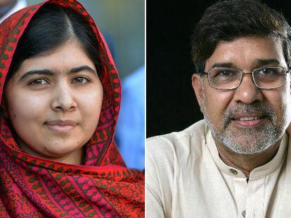 La activista paquistaní Malala Yousafzai y el indio Kailash Satyarthi / Foto: AFP | Vídeo: Reuters