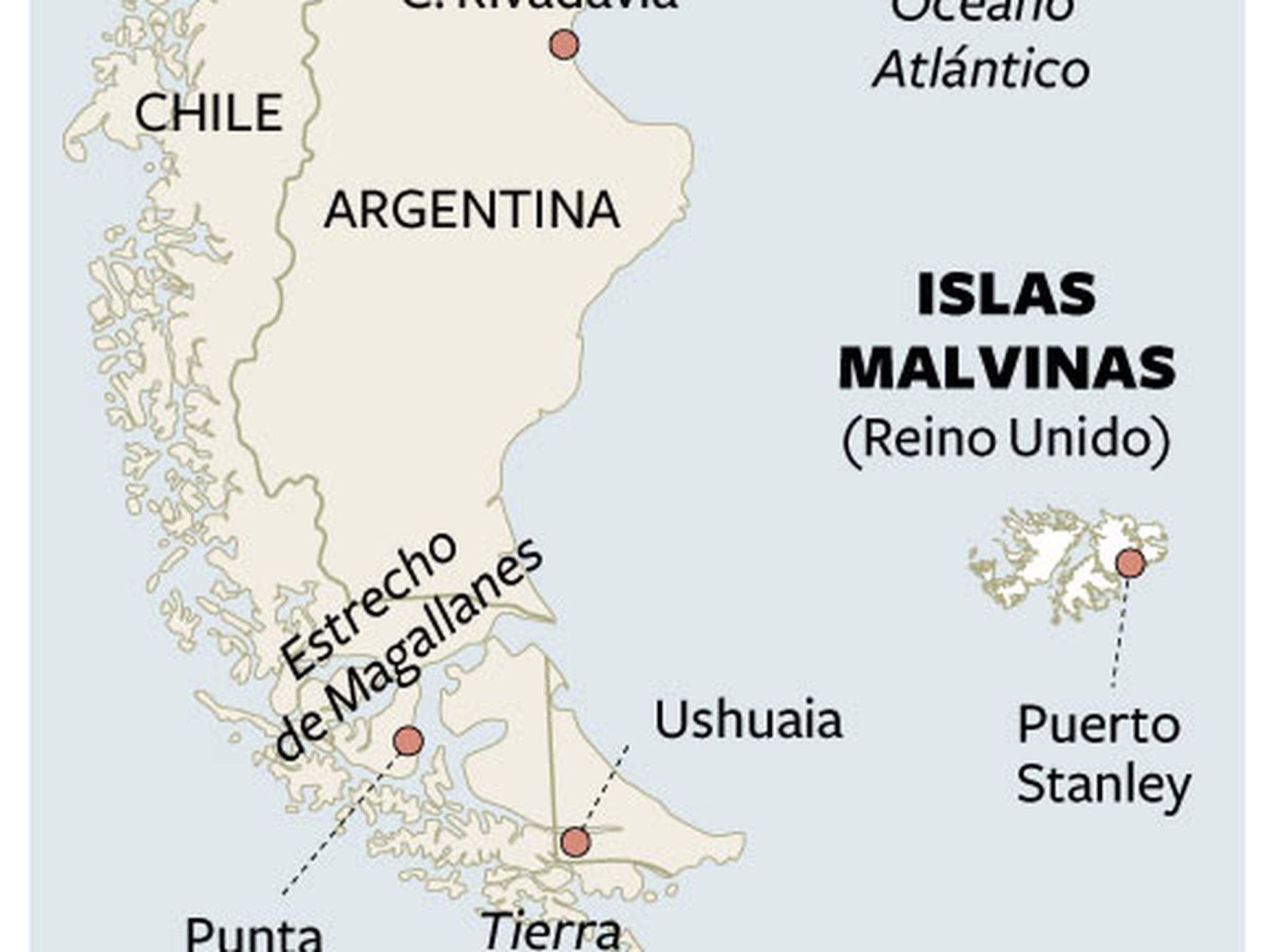 Norma hada pagar Mapa de situación de las Islas Malvinas | Internacional | EL PAÍS