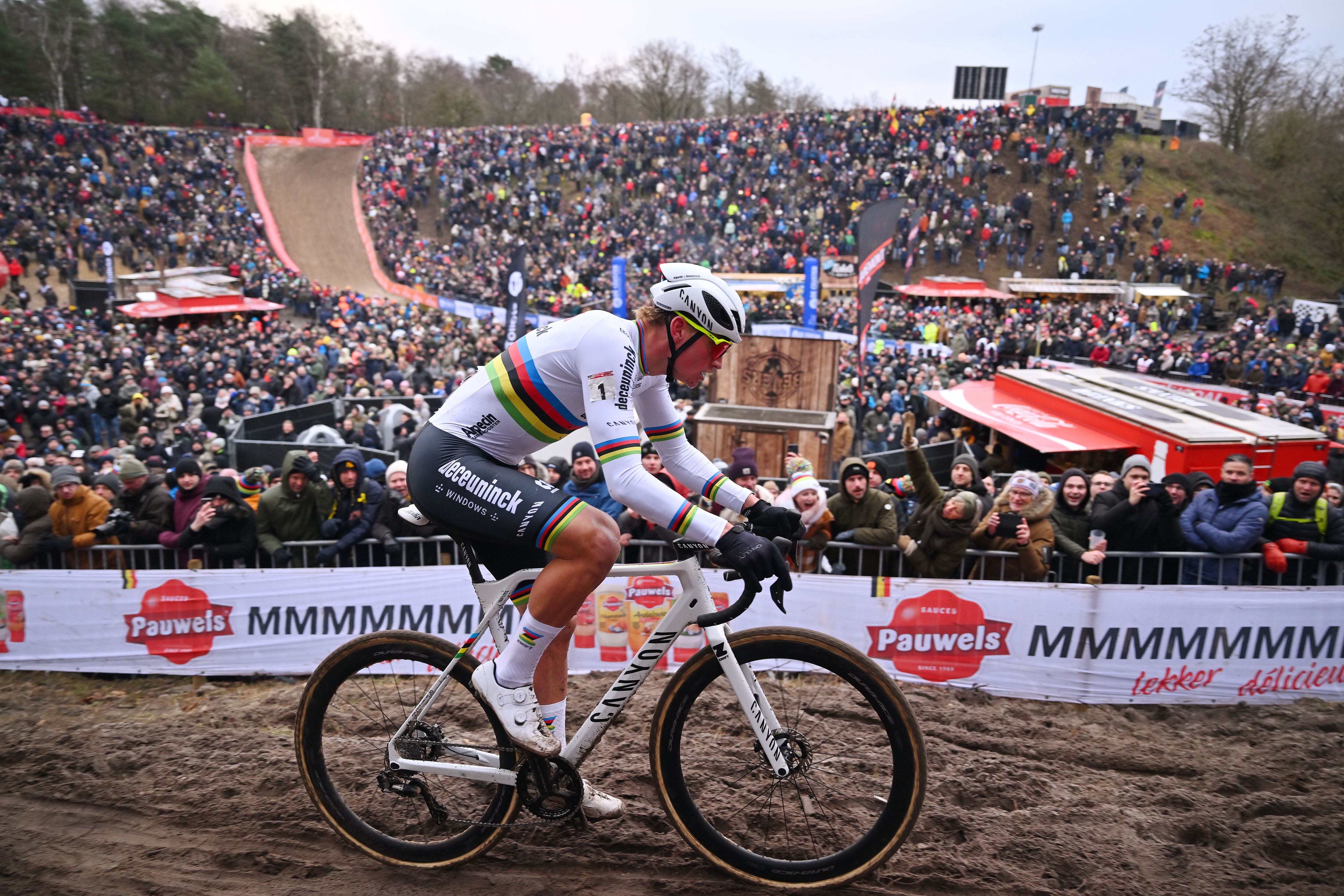 Van der Poel, en el ciclocross de Zonhoven, en Bélgica, el 7 de enero.