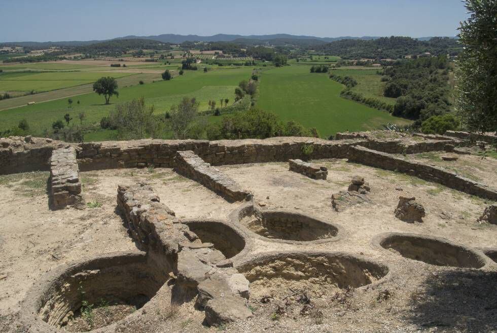 El antiguo asentamiento íbero de Ullastret en el Bajo Ampurdán (Girona).