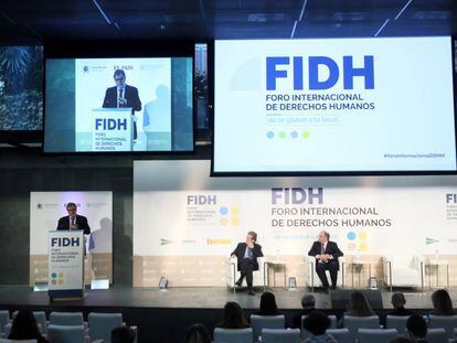 Apertura del Foro Internacional de Derechos Humanos en Madrid.