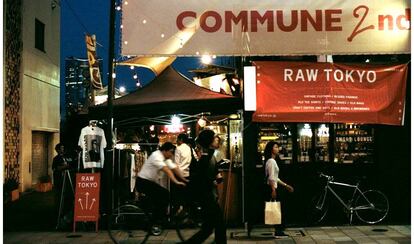 Puesto del mercado hipster Raw Tokyo, en la capital japonesa.