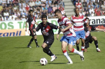 Guilherme Siqueira, del Granada, en un momento de un partido frente al Rayo Vallecano.