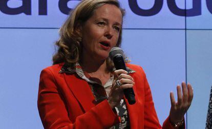 La ministra de Economía, Nadia Calviño.