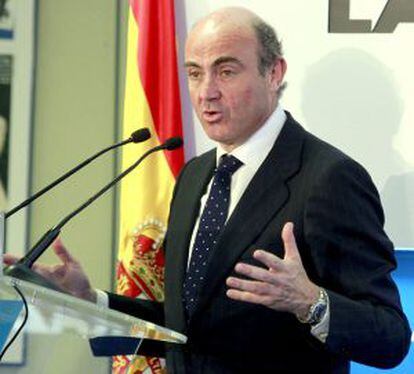 El ministro de Econom&iacute;a, Luis de Guindos, en una foto de archivo.