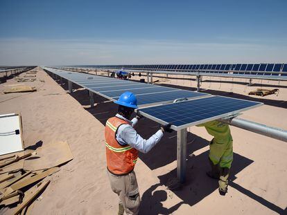 Instalación de paneles solares de Enel en Viesca (México) en 2018.