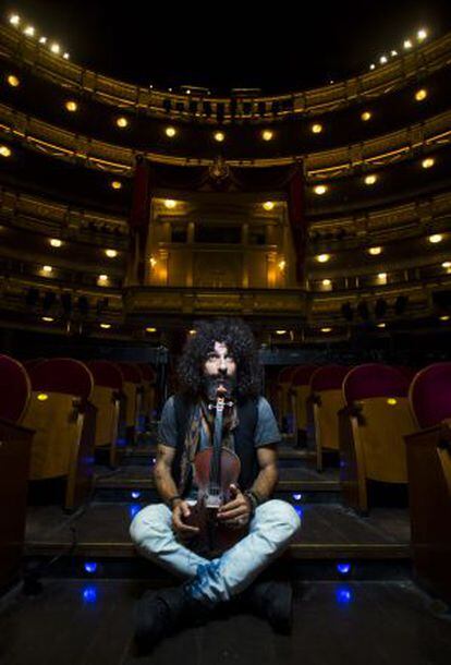 El violinista Ara Malikian, en el Teatro Real.