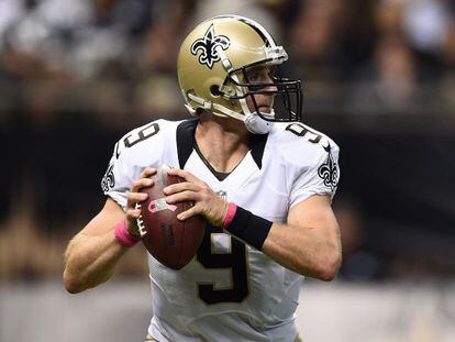 El quarterback de los Saints, Drew Brees.