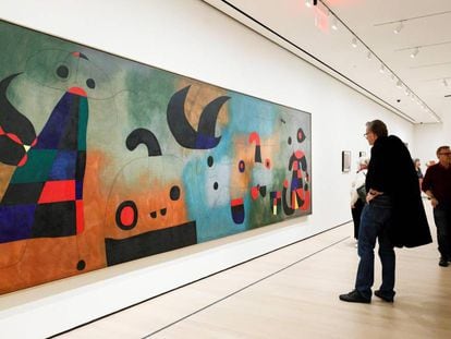 Inauguración de la exposición de Miró en el MoMA el pasado 20 de febrero.