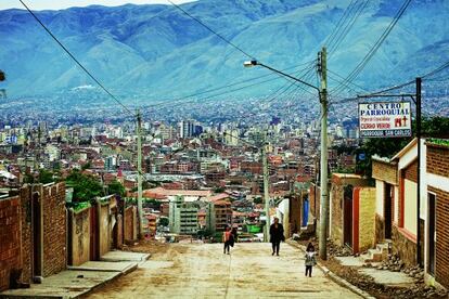 Los cerros de Cochabamba (Bolivia).