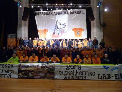 Una de las asambleas de los trabajadores de Corrugados Azpeitia.