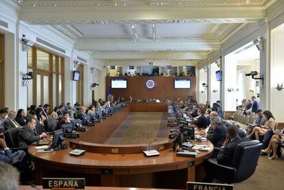 Sesión del Consejo Permanente de la Organización de Estados Americanos (OEA)