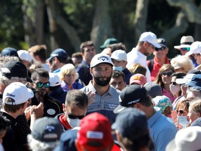 Rahm, este jueves en Valderrama.