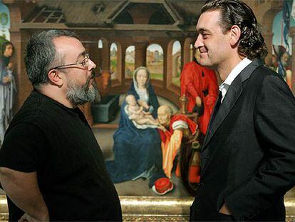 El director de cine Álex de la Iglesia (izquierda) y Miguel Zugaza, director del Museo del Prado.