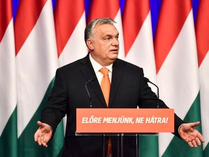 Viktor Orbán, durante un discurso el pasado 12 de febrero en Budapest.