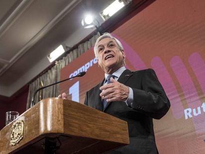 El presidente chileno, Sebastián Piñera, presenta la Ruta Energética.